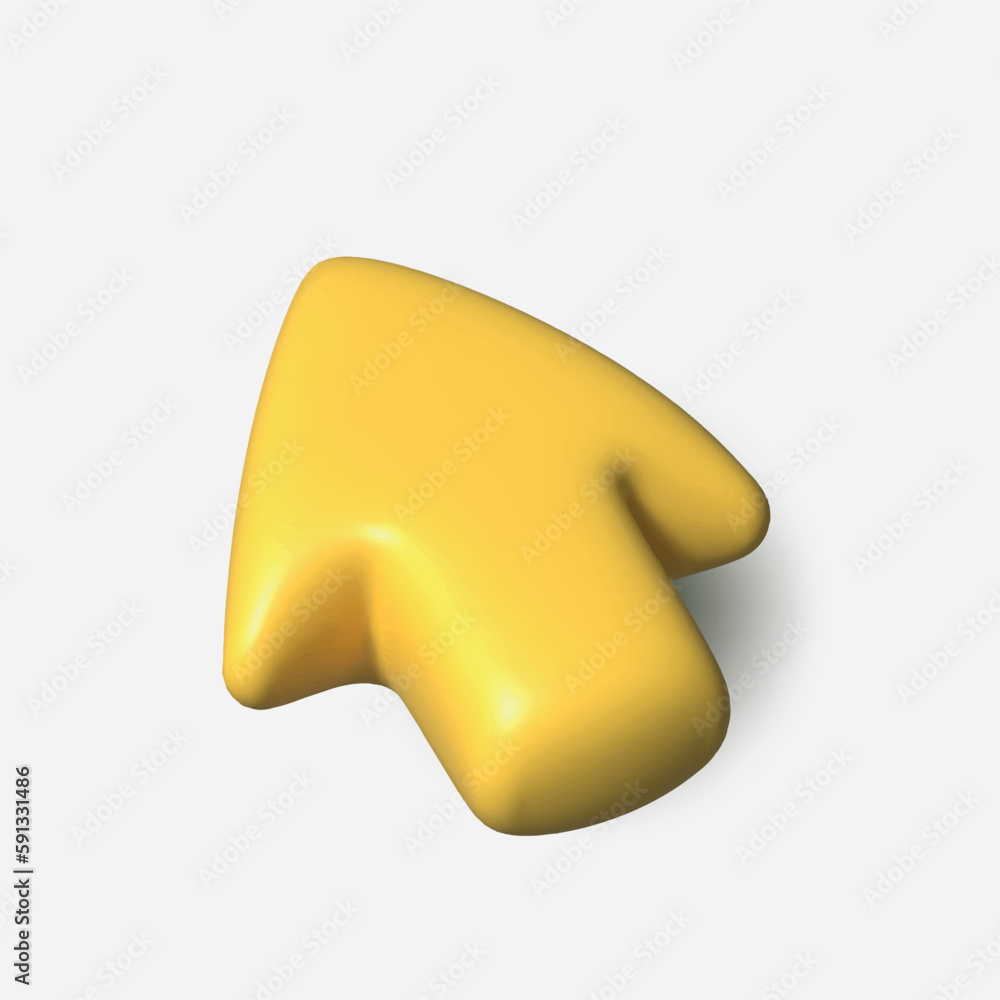 3d arrow cursor. computer pointer arrow. Vector 3d arrow cursor. computer pointer arrow. Vector