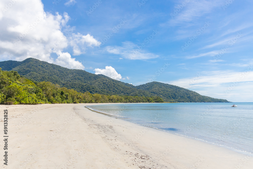 beach and mountains in the summer,
Cape Tribulation, Queensland, Australia beach and mountains in the summer,
Cape Tribulation, Queensland, Australia