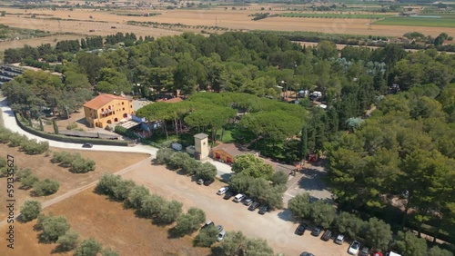 Wallpaper Mural TUSCANY, Stunning Glamping Resort in Italy, Le Capanne Drone Establishing POI Torontodigital.ca