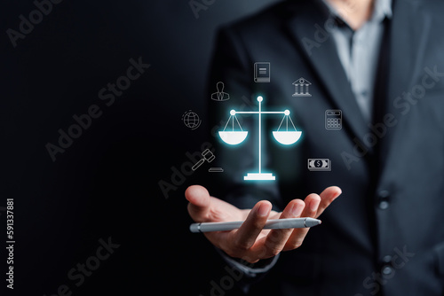 Fotografie Law and justice concept