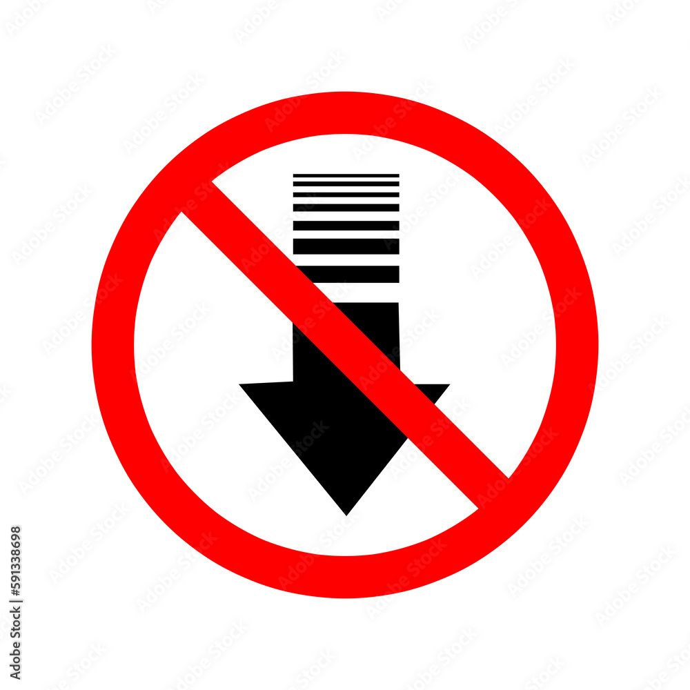 No download icon. Download icon. Download is prohibited trendy style illustration on white background..eps No download icon. Download icon. Download is prohibited trendy style illustration on white background..eps