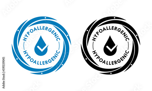 hypoallergenic design logo template illustration