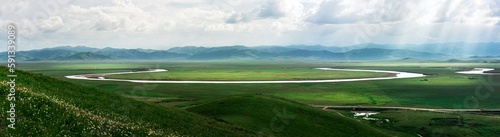 Ruoergai Grassland,endless grassland,Aba Tibetan and Qiang Autonomous Prefecture,Sichuan,China photo