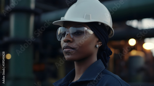Empowered worker in industry with vision of the future © Demencial Studies