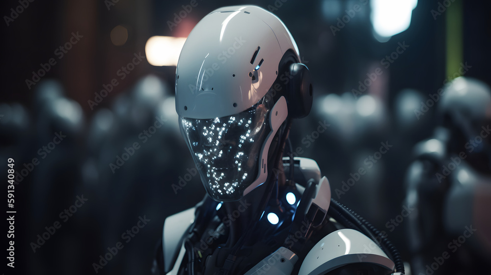 Fototapeta premium artificial intelligence awakens