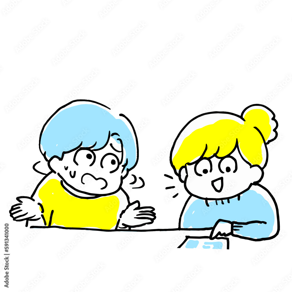 計画を立てる会議が難航している様子 計画を立てる会議が難航している様子