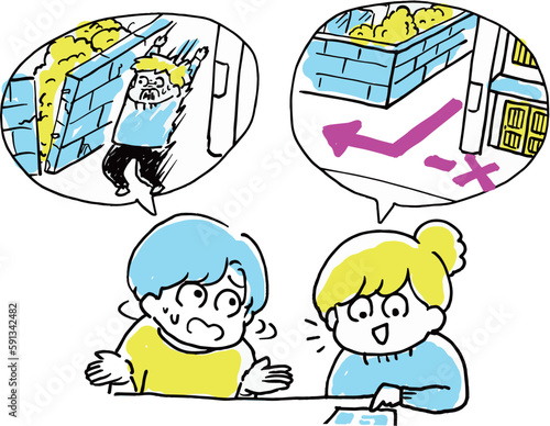 災害が起こったときのために家からの避難経路を確認する