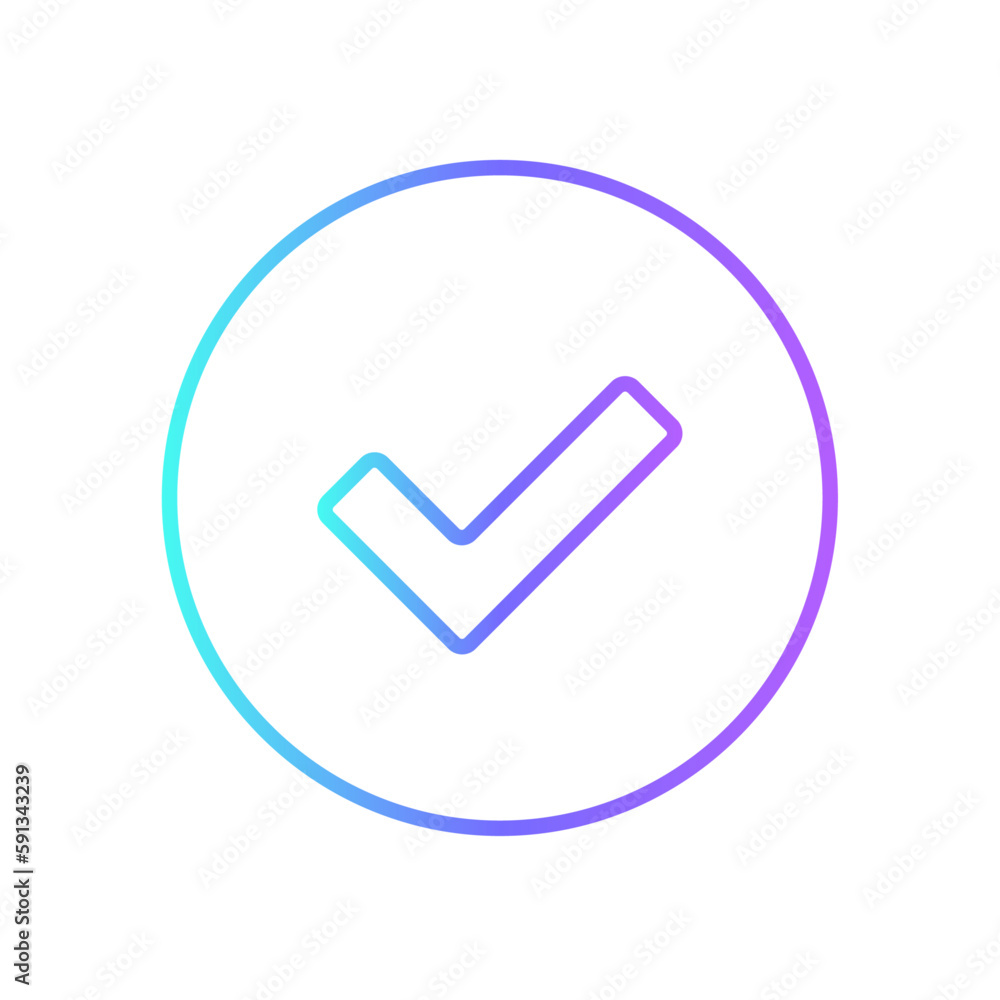 Approved Business and office icon with blue duotone style. check, tick, mark, choice, quality, approval, confirm. Vector illustration Approved Business and office icon with blue duotone style. check, tick, mark, choice, quality, approval, confirm. Vector illustration
