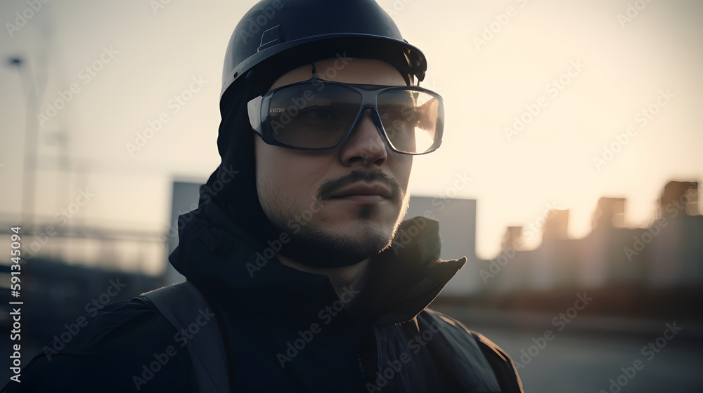 work with vision of the future in the industry, concept work responsibility work with vision of the future in the industry, concept work responsibility