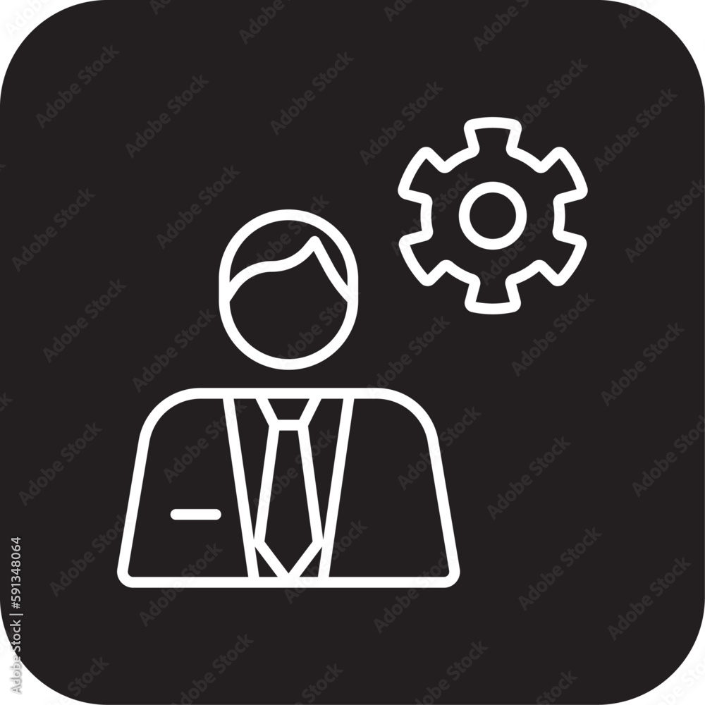 Manager Business people icon with black filled line style. people, person, human, profile, user, leader, member. Vector illustration Manager Business people icon with black filled line style. people, person, human, profile, user, leader, member. Vector illustration