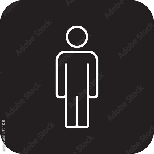 Man Business people icon with black filled line style. people, human, person, manager, male, user, profile. Vector illustration