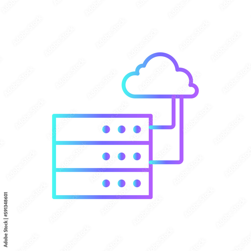 Big Data Data management icon with blue duotone style. information, analysis, analytics, network, digital, database, storage. Vector illustration Big Data Data management icon with blue duotone style. information, analysis, analytics, network, digital, database, storage. Vector illustration