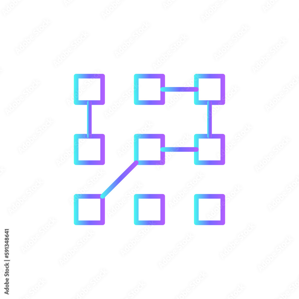 Technology Data management icon with blue duotone style. tech, computer, digital, chip, electronic, software, motherboard. Vector illustration Technology Data management icon with blue duotone style. tech, computer, digital, chip, electronic, software, motherboard. Vector illustration