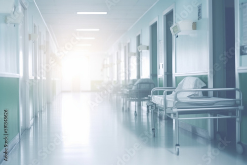 blur background of hospital or clinic. generative ai