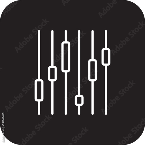 Graph Data management icon with black filled line style. chart, growth, diagram, infographic, statistic, market, progress. Vector illustration © SkyPark