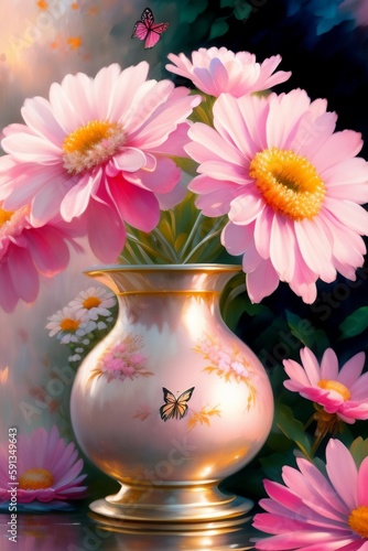 flowers in vase © Hafsa