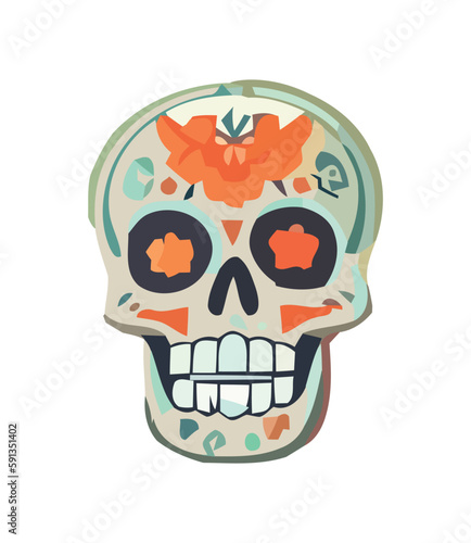 mexican skull decoration symbolizes death