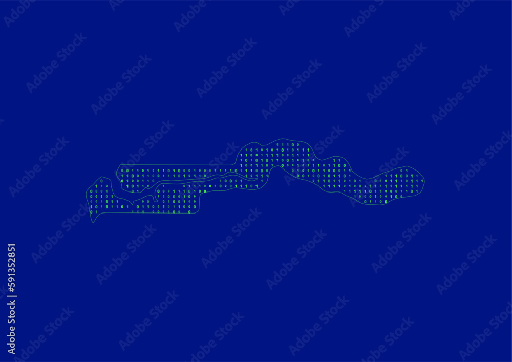 Vector The Gambia map for technology or innovation or it concepts. Minimalist country border filled with 1s and 0s. File is suitable for digital editing and prints of all sizes. Vector The Gambia map for technology or innovation or it concepts. Minimalist country border filled with 1s and 0s. File is suitable for digital editing and prints of all sizes.