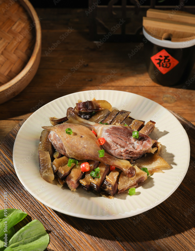 Wuwei Smoked Duck,Anhui cuisine, founded in China during the Qing Dynasty, one of the ten most famous dishes in China Wuwei Smoked Duck,Anhui cuisine, founded in China during the Qing Dynasty, one of the ten most famous dishes in China