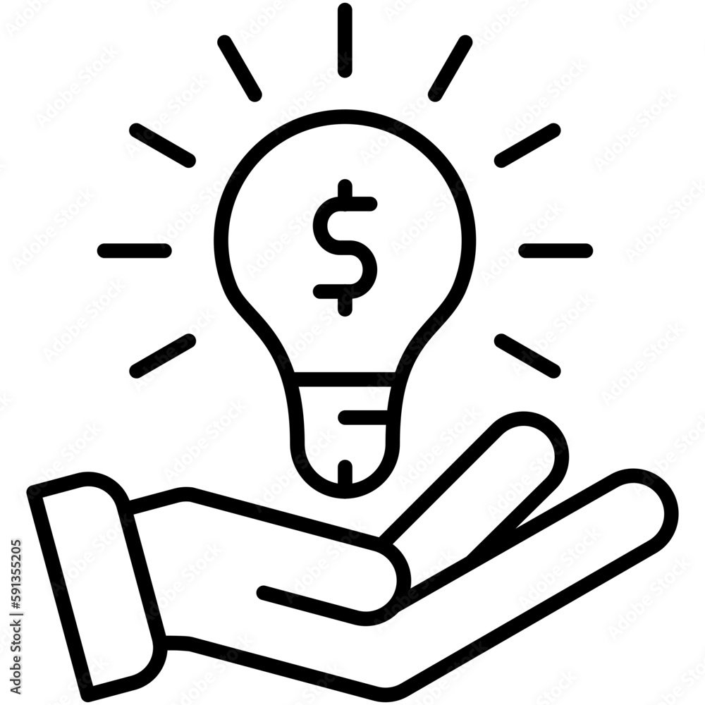 Opportunity Icon, Line Icon Style, Business goal plan Symbol Vector Stock. Opportunity Icon, Line Icon Style, Business goal plan Symbol Vector Stock.