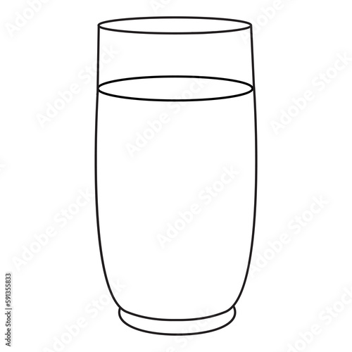 beverage line vector illustration