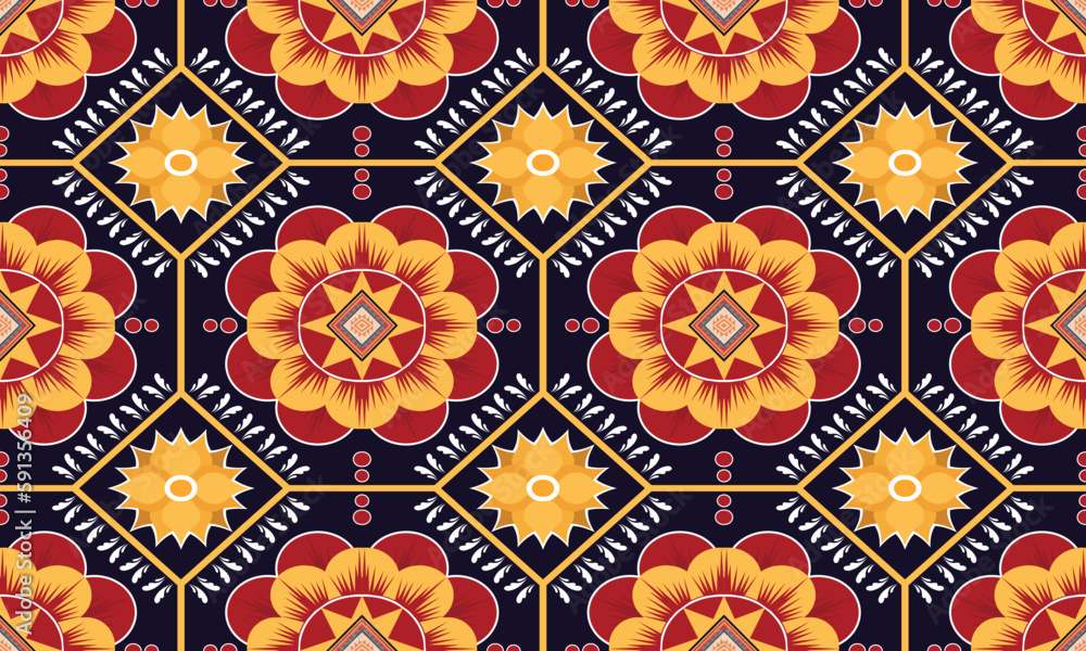 Ikat ethnic vector abstract beautiful art. Ikat seamless pattern for background,fabric,wrapping,clothing,wallpaper,Batik,carpet,embroidery style Ikat ethnic vector abstract beautiful art. Ikat seamless pattern for background,fabric,wrapping,clothing,wallpaper,Batik,carpet,embroidery style
