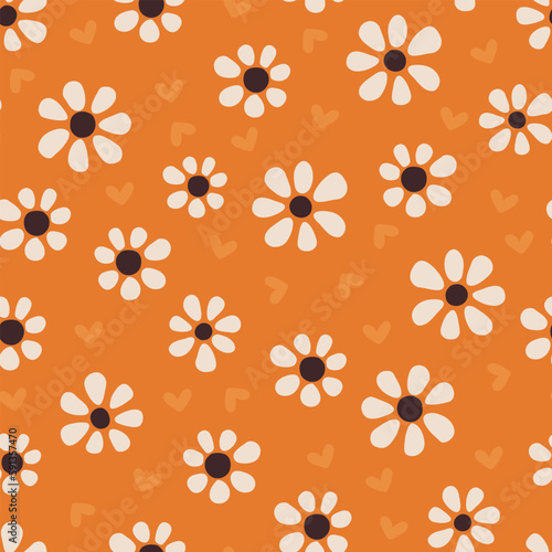 Floral seamless pattern. Vector design for paper, cover, fabric interior decor. © Anna Kubasheva