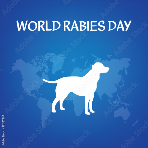 world rabies day . Design suitable for greeting card poster and banner