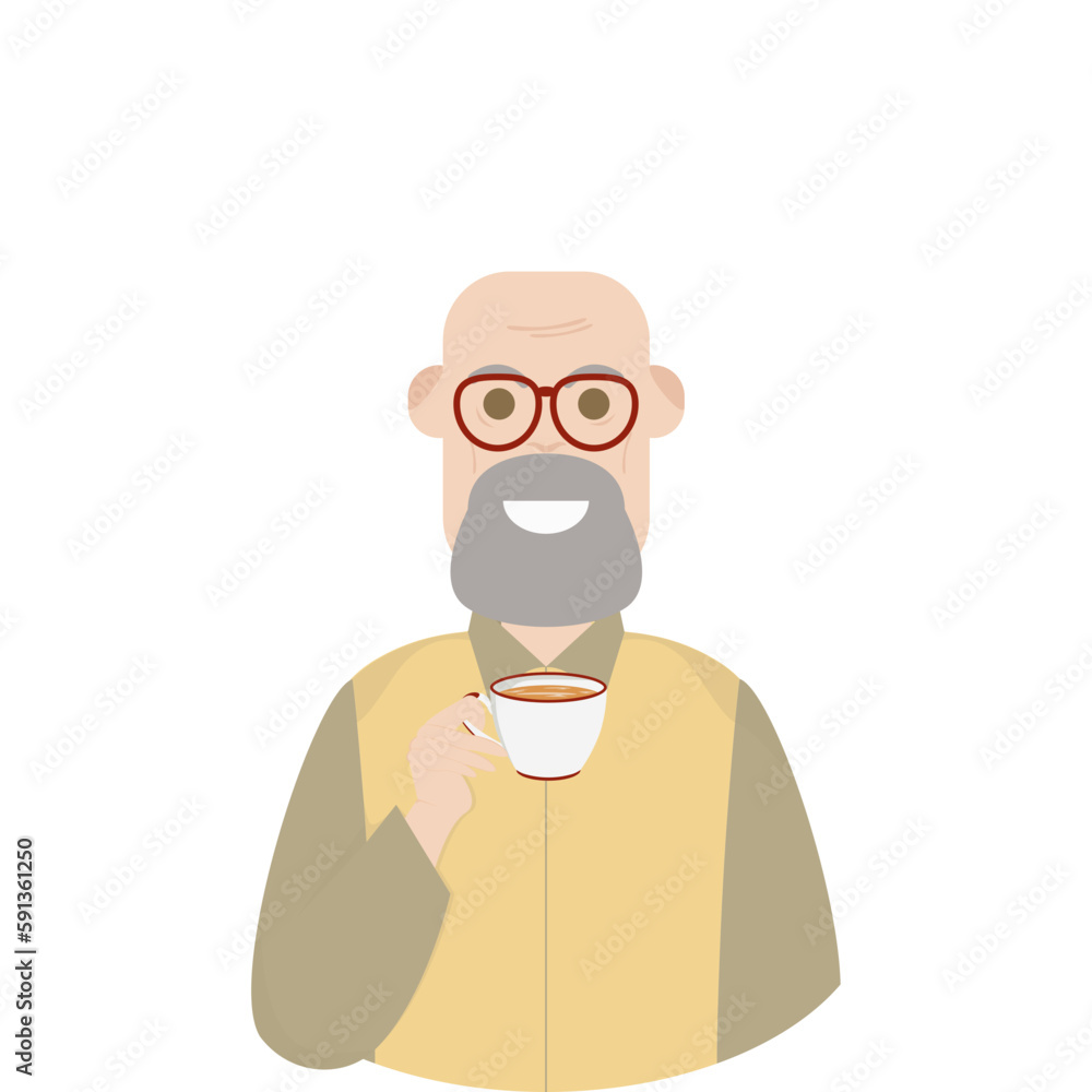 The Elderly Grandfather Relaxed Rest Drink Tea
The Elderly Grandfather Relaxed Rest Drink Tea