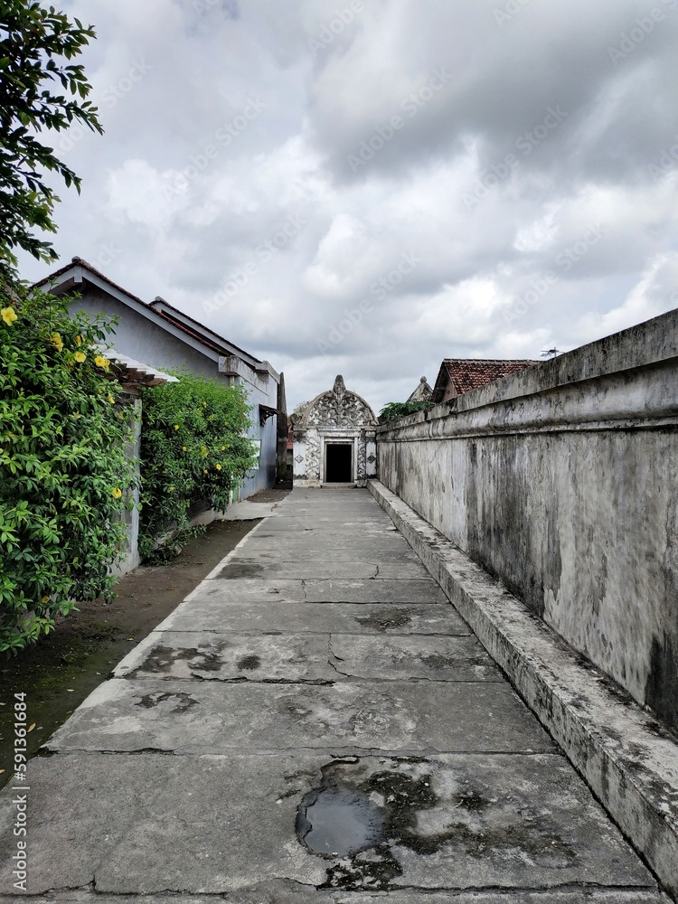 Yogyakarta, Indonesia – January 16, 2020:  Tamansari Water Castle, The Location Is Inside The Palace Of Yogyakarta. Beautiful Place For Vacation In Yogyakarta. Selected Focus