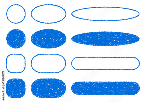 クレヨン素材　フレームパーツセット