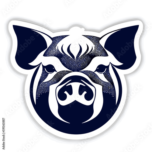mini logo pig