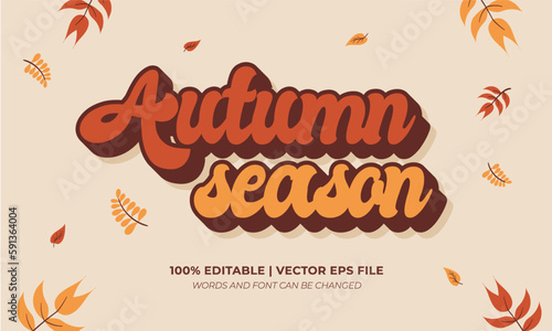 Autumn Season Leaf Editable Text Effect, Editable Font Style Theme