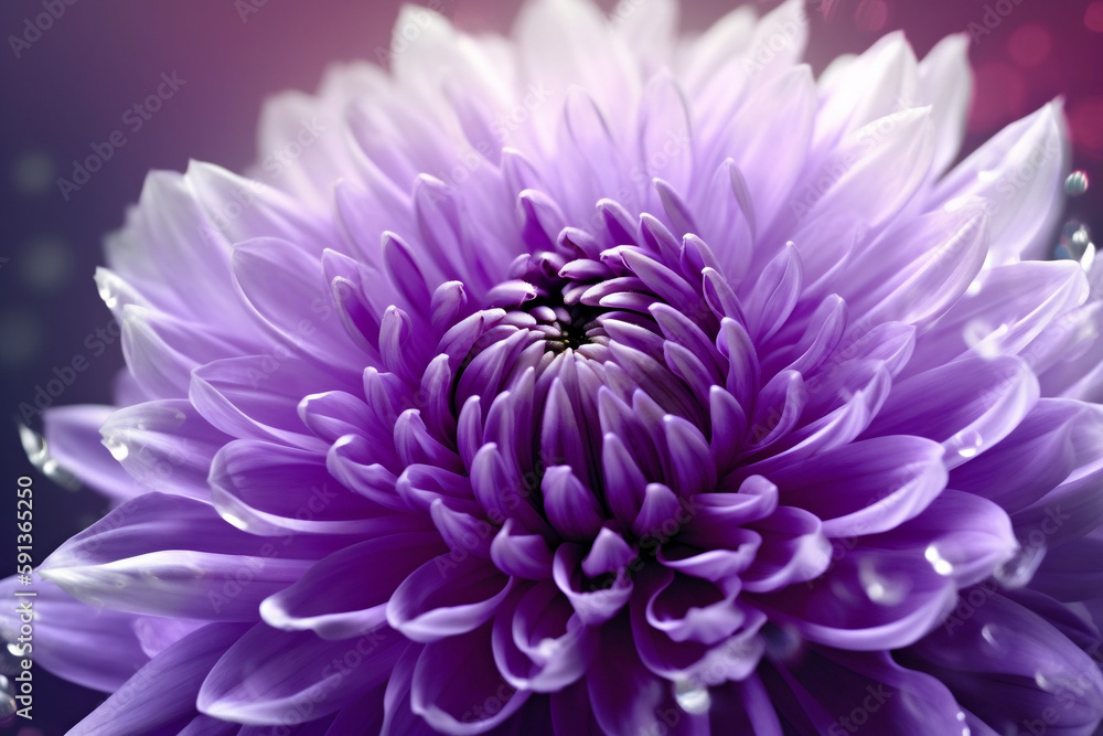 Abstract Violet Flower And Detail Of Glossy Blossom As Floral Background, Made Using Generative Ai Abstract Violet Flower And Detail Of Glossy Blossom As Floral Background, Made Using Generative Ai