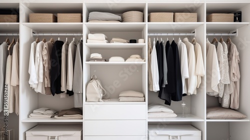 Organized Chaos: Inside a Modern Closet. Generative AI © _veiksme_