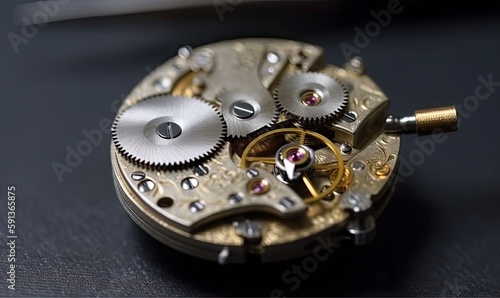Precision repair of vintage watch gears for optimal performance Creating using generative AI tools