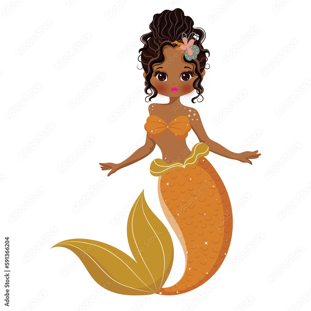 Cute boho African mermaid Cute boho African mermaid