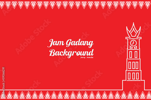 Jam Gadang Background (ID: 591366291)