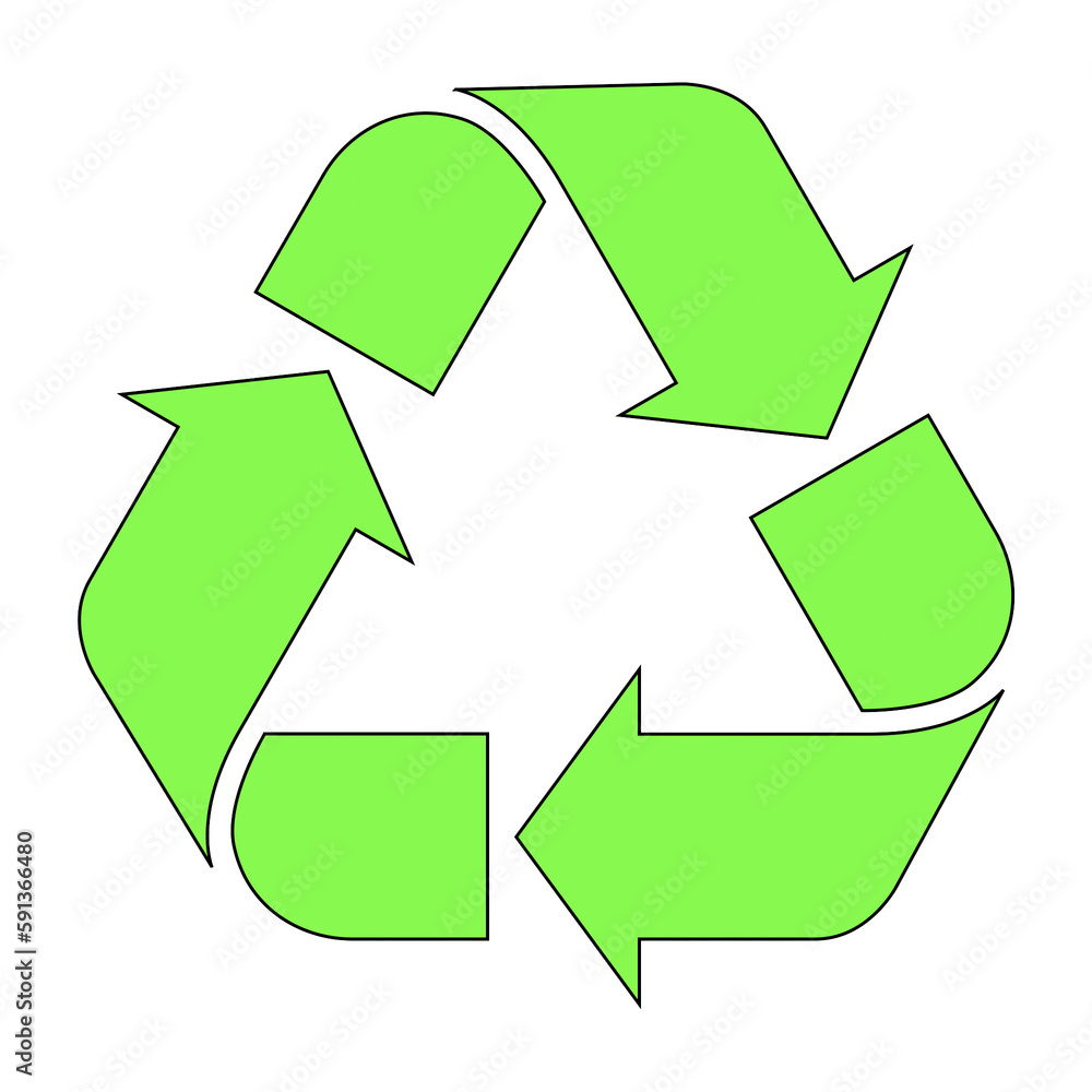 Obraz premium plastic symbol for environmental cleanliness