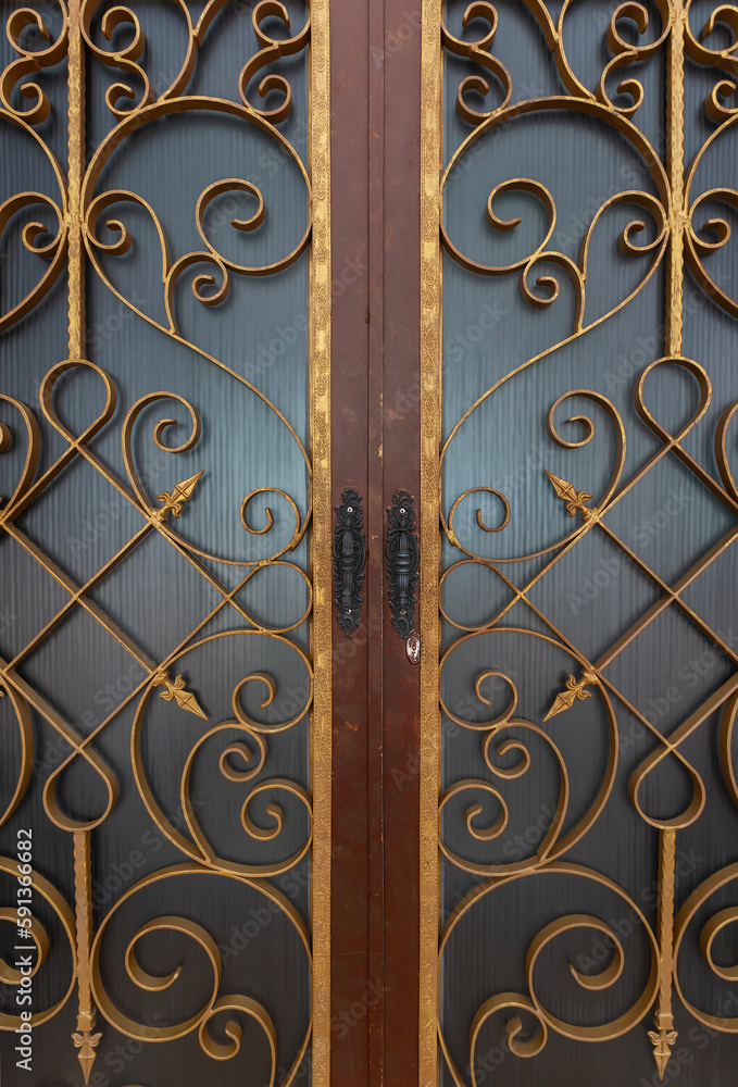 Classic door with wood paneling for interiors of house Classic door with wood paneling for interiors of house