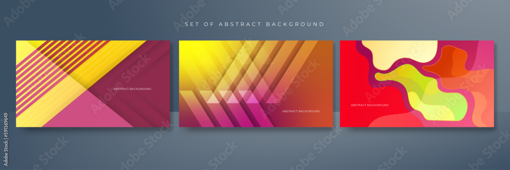 Abstract colorful geometric shapes 3d background. Vector illustration abstract graphic design banner pattern presentation background wallpaper web template.