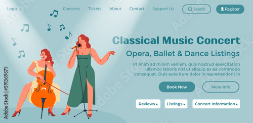 Classical music concert, opera and ballet website