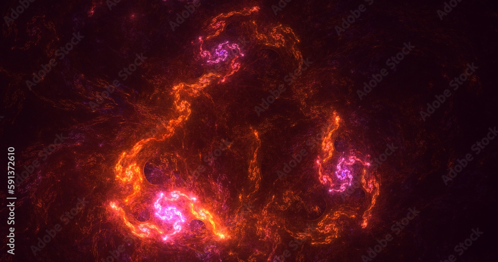 Fototapeta premium 3D rendering abstract colorful fractal light background