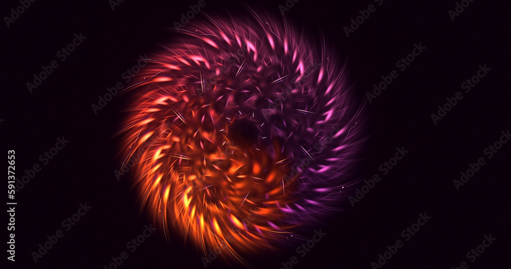 Fototapeta premium 3D rendering abstract colorful fractal light background