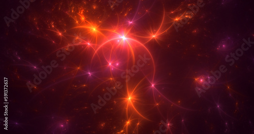 3D rendering abstract fantasy light fractal background 