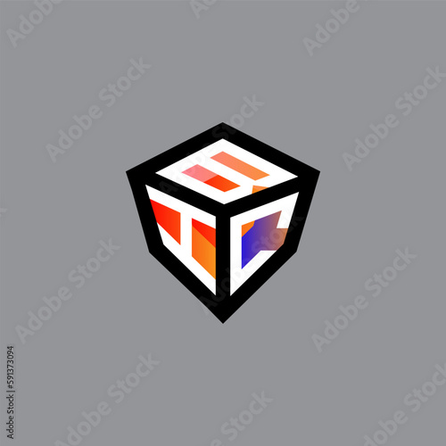 BIC letter logo abstract creative design. BIC unique design	