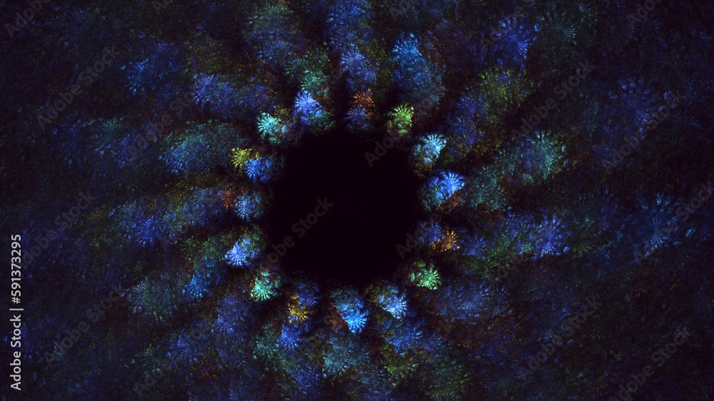 3D rendering abstract circle light background 3D rendering abstract circle light background