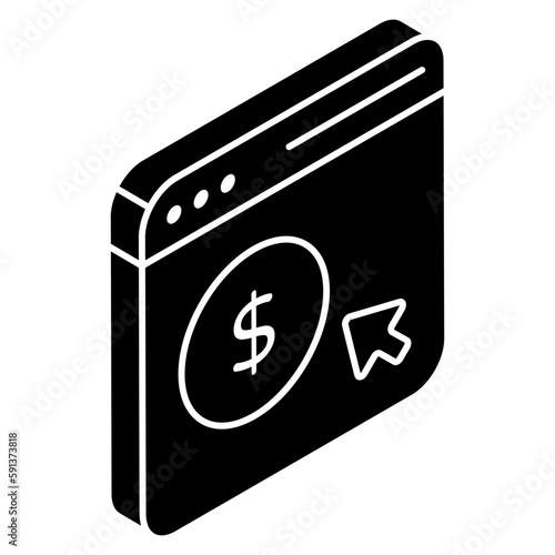 Unique design icon of ppc