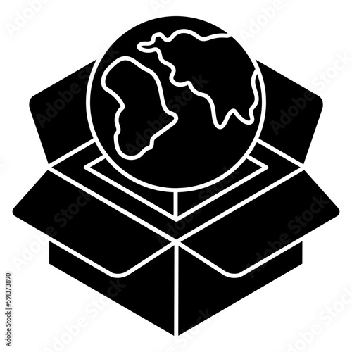 A perfect design icon of global delivery