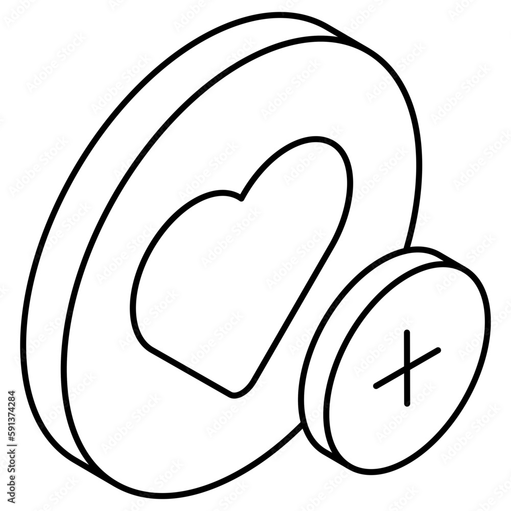 Trendy vector design of add favorite Trendy vector design of add favorite